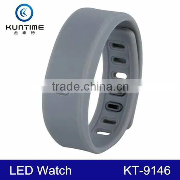 2015 Cheap Promotional Silicone Sports Led Bracelet Relojes for Men photo-2