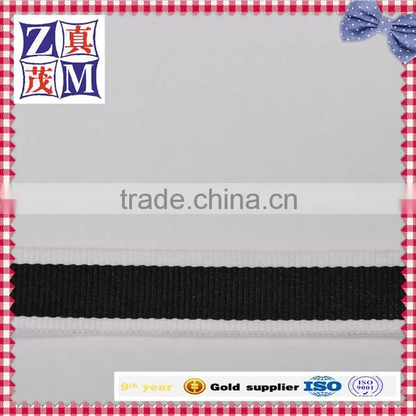Black and White Color Fashion Inelastic Decorative Ribbon photo-2