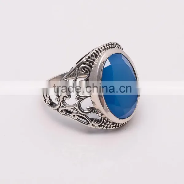 CHALCEDONY RING ,925 Sterling Silver Jewelry Wholesale,WHOLESALE SILVER JEWELRY,SILVER EXPORTER,SILVER JEWELRY FROM INDIA photo-2