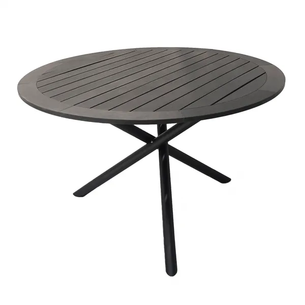 Guangzhou Factory OEM Rattan Furniture Set With Branded Packaging Outdoor Round Dining Table and Chairs photo-2