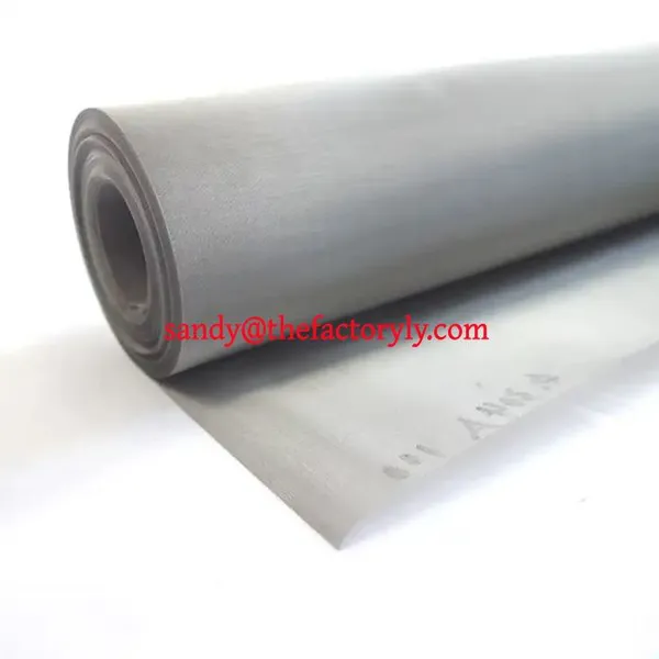 46 60 Mesh 0.25mm 1855mm 1900mm Round Plain Twill Weave Pure Nickel Wire Mesh for Green Hydrogen photo-3