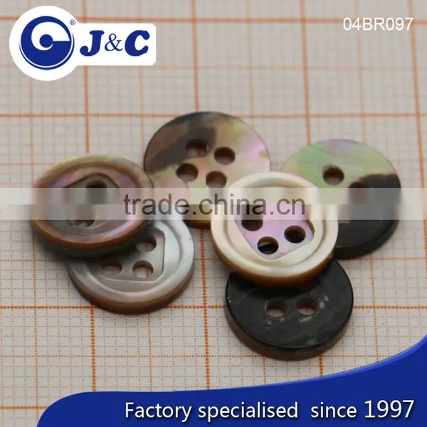 J&C Brown MOP Shell Buttons,pearl Shell Buttons for Fashion Shirt.BR097, BR098 photo-2