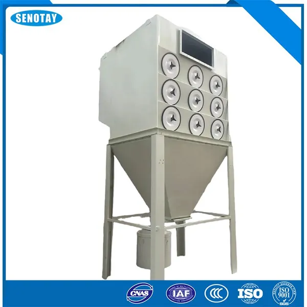 Vertical Cartridge Dust Collector Factory Custom Industrial Air Purification Dust Extractor photo-4