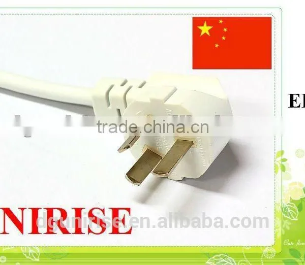Chinese 3 Prong Plug CCC Approval Power Cord photo-3