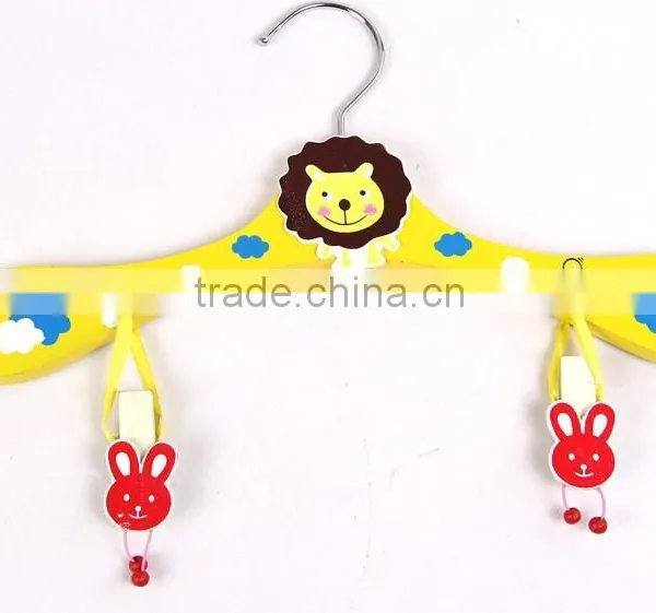 Wholesale Colorful Wooden Baby Hanger photo-4