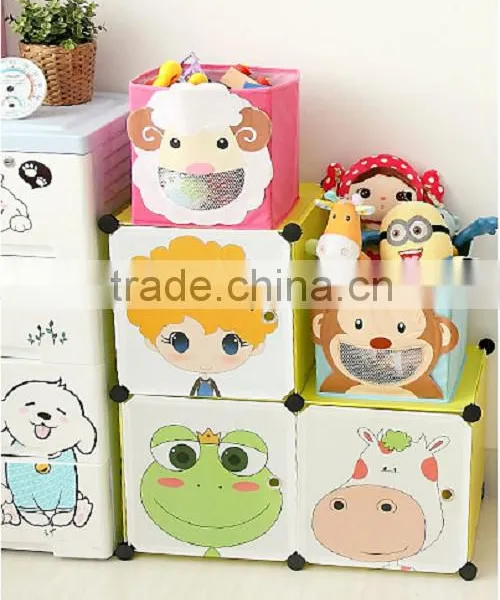 Creative Smiling Face Cartoon Animal Kids Storage Organizer Toy Drawer Storage Box Trade Assurance Supplier photo-4