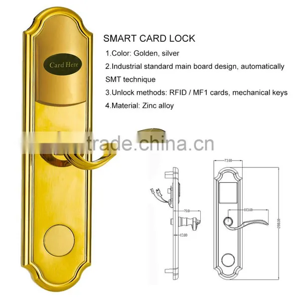 2015 New Products Zinc Alloy Security Digital Remote Control RF Door Lock photo-2