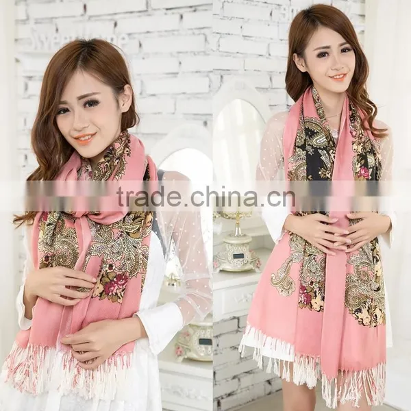 Long Fashion Casual Warm Lady Scarf Wrap Women Shawl photo-5