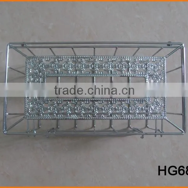HG681 Wire Made Chrome Plated Tissue Box