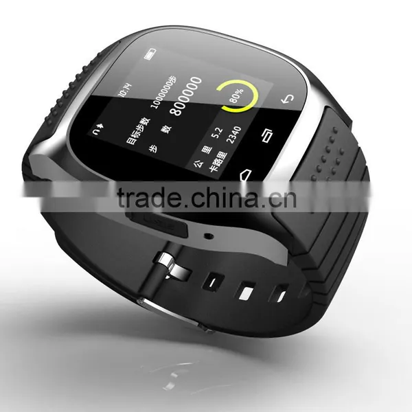 New Bluetooth Smart Watch M26 With LED Display / Dial / Alarm / Music Player / Pedometer for Android Ios photo-4