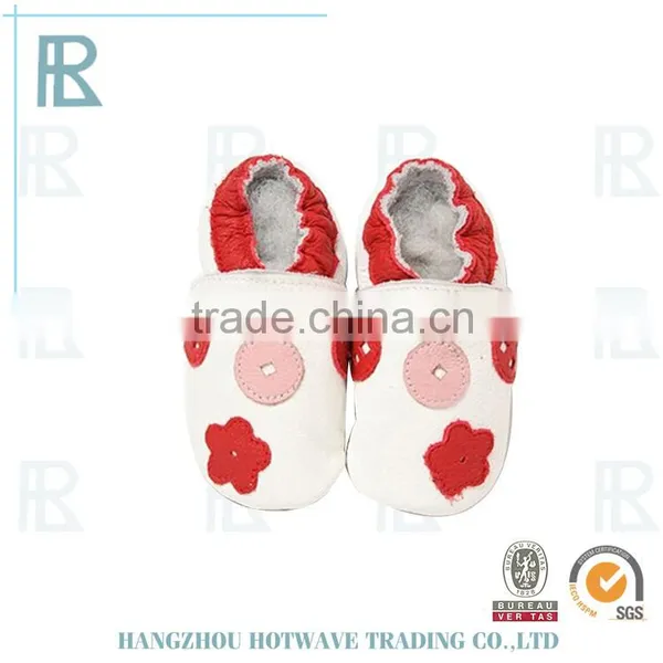 High Quality Soft Leather Wholesale Happy Baby Shoes photo-6