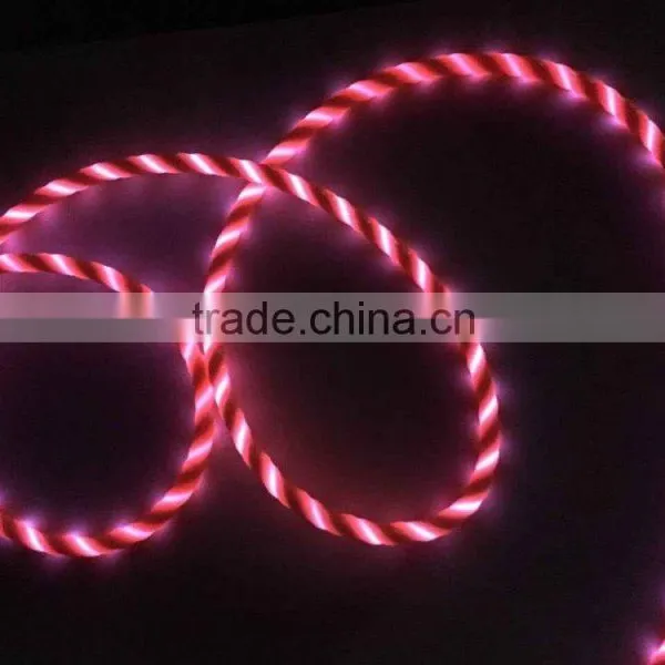 New Design EL Flowing USB Data Cable for Iphone for Android photo-4