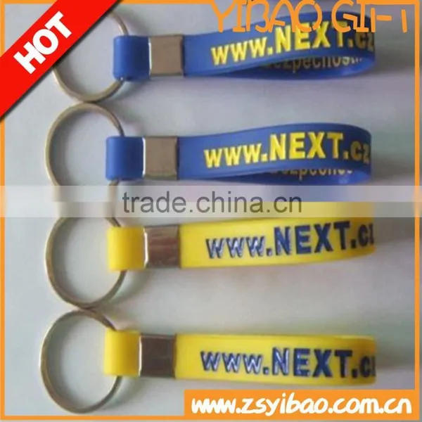 Custom Sport Bracelet Keychian/ Silicone Rubber Wristband Keychain photo-3