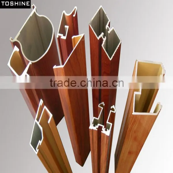 Hot Sell Electrophoretic Wood Grain Aluminum Profile for Construction From Manufacturer photo-3