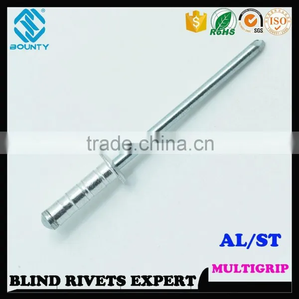 HIGH QUALITY FACTORY DOME HEAD ALU/ST MULTI GRIP RIVETS photo-3