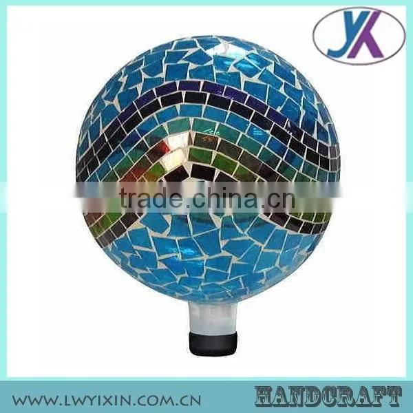 Wedding Round Shape 10" Mosaic Glass Decoration Outdoor Led Ball Lights photo-5