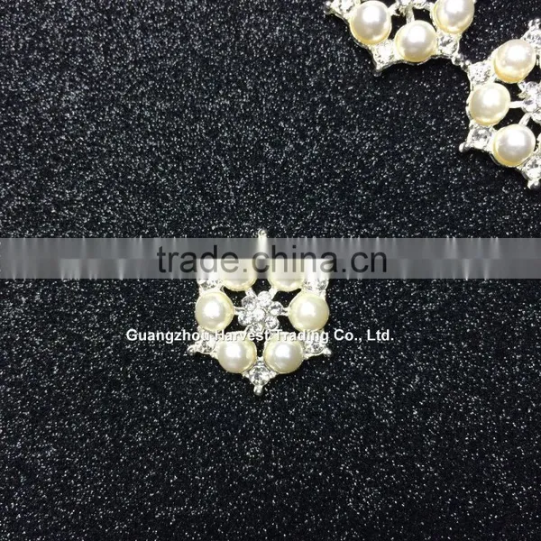 Six Pearl Rhinestone Embellishment,flower Center Brooches photo-2