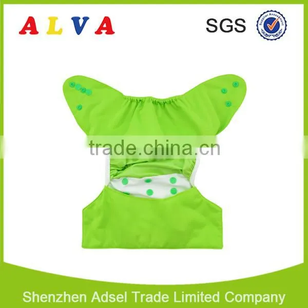 Alva Hot Sale Solid Color Nappy Cover Reusable and Washable Baby Diaper Cover photo-2