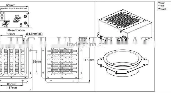 Type 9NN. Duct Heaters, Small Size Air Duct Square Heaters photo-2