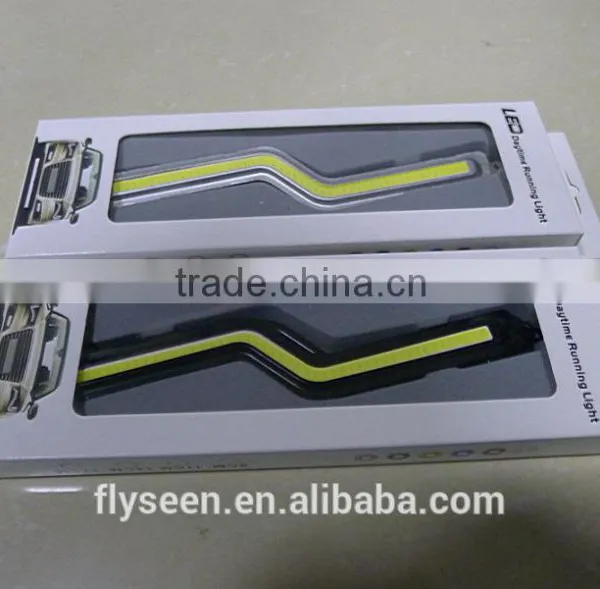 New Arriver 12v 14w Auto Car Led Cob Daytime Running Light DRL Z Shape Signal Light photo-2