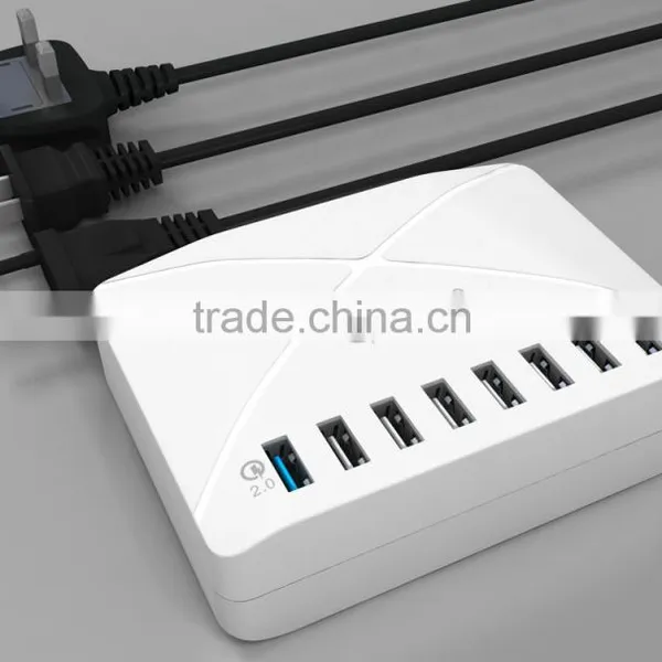 Quick Charger 2.0 USB Charger 8 Port Charger for Samsung Note photo-2