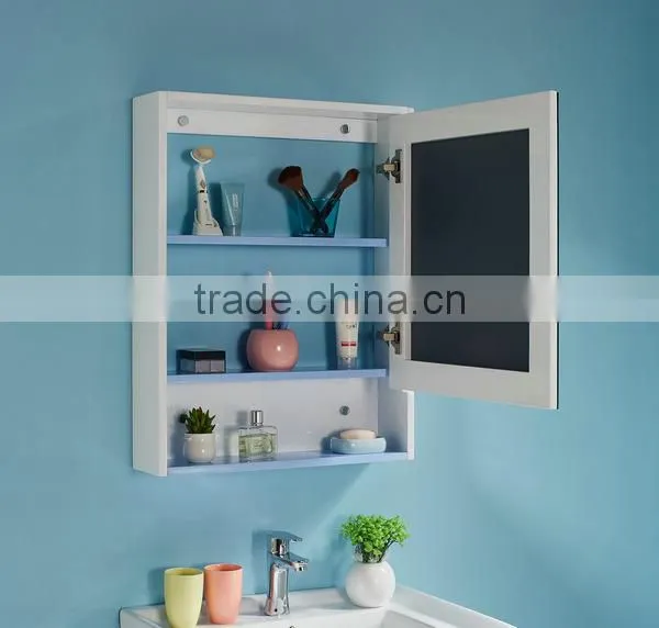 2016 Wall Hung Wash Basin White Oak Wood Bathroom Cabinet No.W006 photo-2