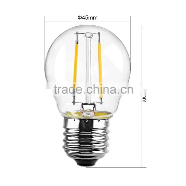 LED Filament Bulb CE Certificated E27 4w Led Filament Golf Ball Bulb photo-2