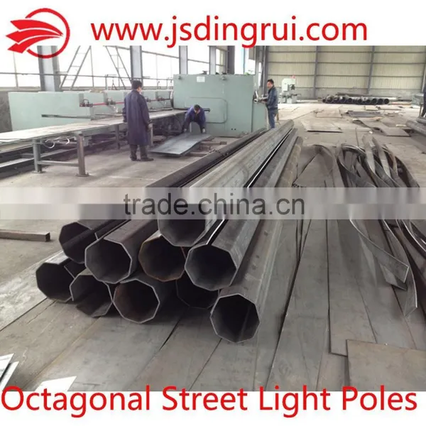 Supply Octagonal Street Light/lamp Poles Octagonal Steel Poles 6-12m photo-2