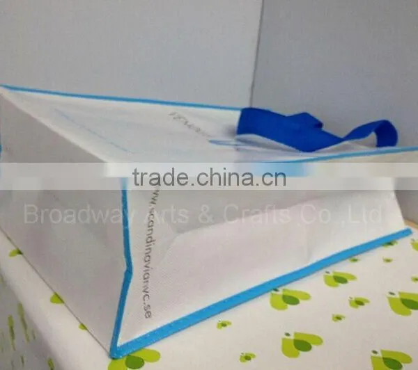 Reuseable TNT Promotional Custom Shopping Bag Printing With Simple Logo Printing photo-5