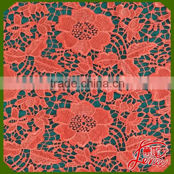 Hangzhou [Renee] Colored Chemical Lace Fabric For Export Selelction photo-3