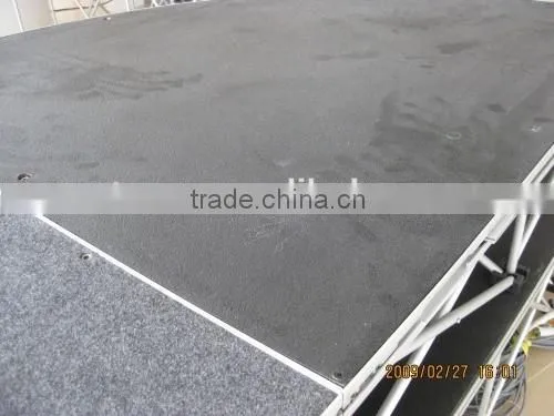 Portable Smart Stage Platform 4' X 8' X 16'' (Carpet Deck - Grey) photo-3