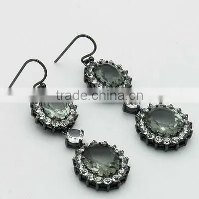 Fashion Hematite Plating With Crystal Jewelry Sets photo-4