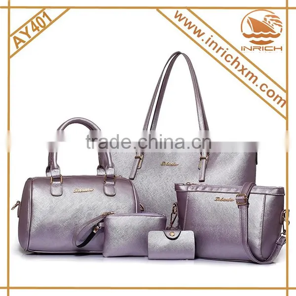 Woman Fashion 2016 5 Pieces Leather Tote Bag High End Handbag Quality Choice photo-2