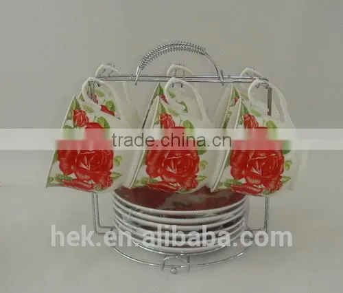 Bone China Coffee Tea Cup and Saucer Stands photo-5