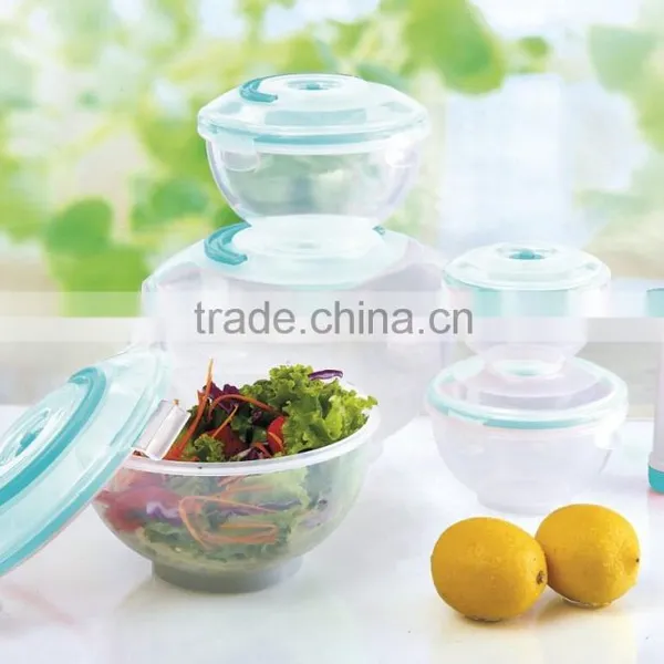 5pcs Vacuum Food Container With Pump GL9501V-B