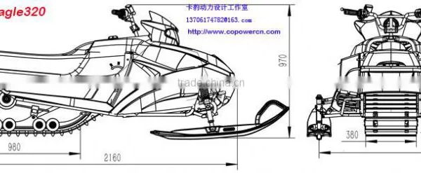 250cc Engine Capacity and 4 Stroke Engine Snowmobile (Direct Factory) photo-6