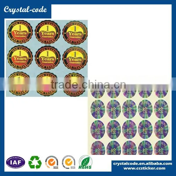 Security Hologram Label Gloss Lamination Self Adhesive Hologram Sticker photo-5