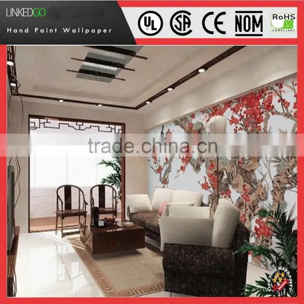 Factory Price Beauty Silk Design Wallpaper Suitable for Interior Museum Hotels Conference Hall Design photo-4