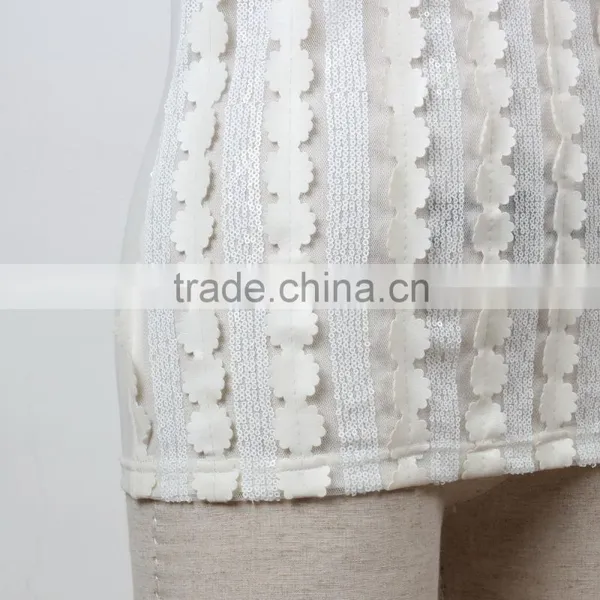 F5S15312 Fashion Paillette Tank Top For Women photo-5