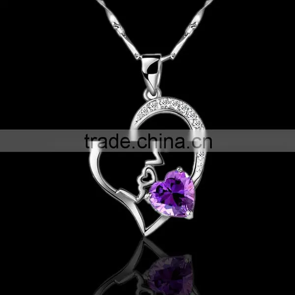 Jewelry Factory Wholesale You Are Best Fashion Ruby Necklace Pendant Jewelry photo-5