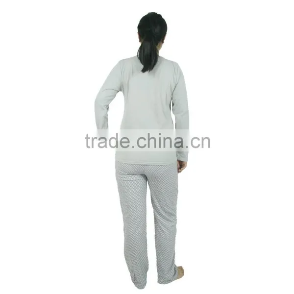 Kevince Women Interlock Pyjamas Knitting Clothing Pajama 1000pcs up OEM Factory Directly photo-2