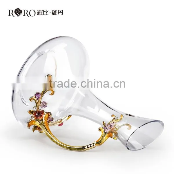 RORO Enamel Crystal Glass /wine Glass Set/wine Decanter /wine Glasses Glassware photo-2
