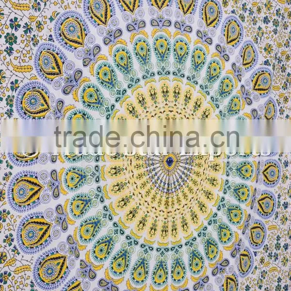Queen Indian Ombre Mandala Ethnic Gypsy Wall Art Hippie Boho Cotton Home Decorative Tapestry photo-5
