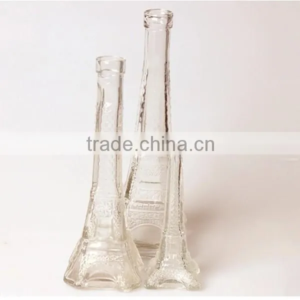 Clear Eiffel Tower Glass Jar Bottle for Flower or Artwork photo-4