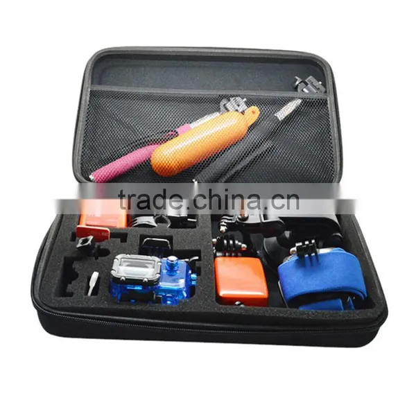 13 in 1 Action Camera Accessories Storage Case Chest Strap Holder Monopod Accessories Set Kit For Gopros SJCAM photo-6