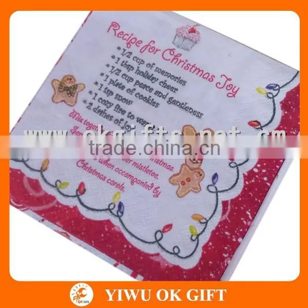 Christmas Snowman Dinner Napkin, Paper Serviette photo-4