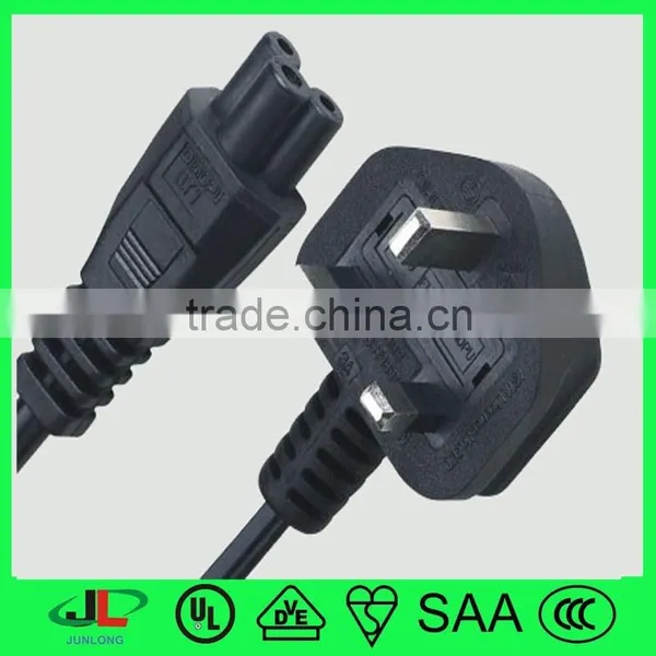 Moulded BS Ceitified UK 3 Pin Electric Plug With Fuse Extension Cords photo-3
