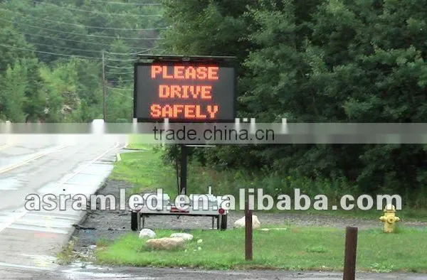 Traffic Signs P10 Single Yellow Color Led Display/led Screen/led Message Electronic Traffic Signs photo-4