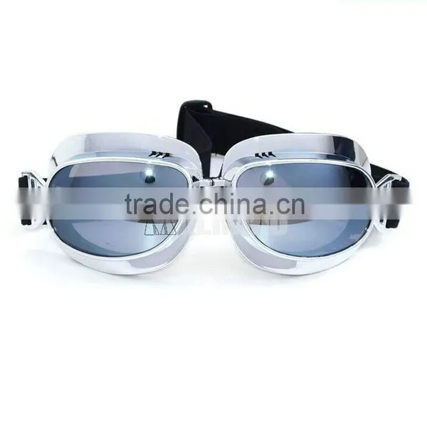 MOTORCYCLE Tea Lens EYEWEAR GLASSES for STEAMPUNK HALF HELMET FLIGHT AVIATOR photo-3