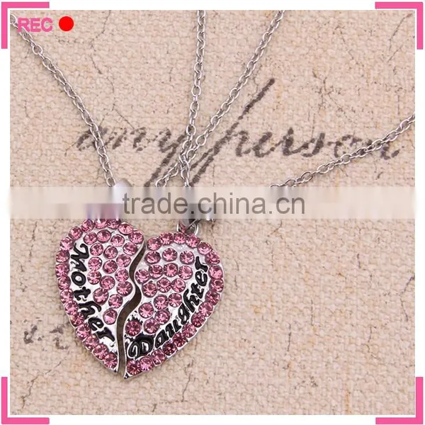 Heart Shape Necklace Broken to 2 Pieces, for Mother Necklace Cheap Price photo-4